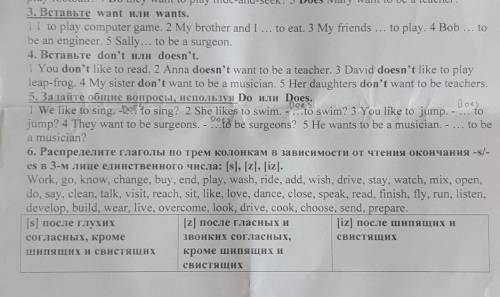 7.Вставьте артикль а/аn перед словом в ед.ч., затем поставьте это сущ во мн.ч. 1...name – 2..., 2...