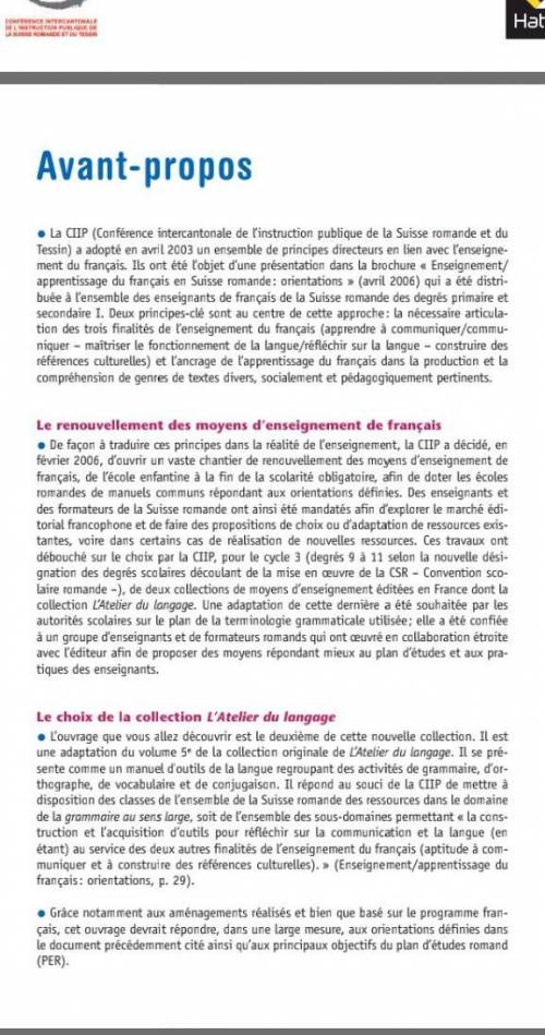 → b) J'écoute le texte une seconde fois et je complète les phrases. • Le français est une langue ...