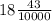 18 \frac{43}{10000}