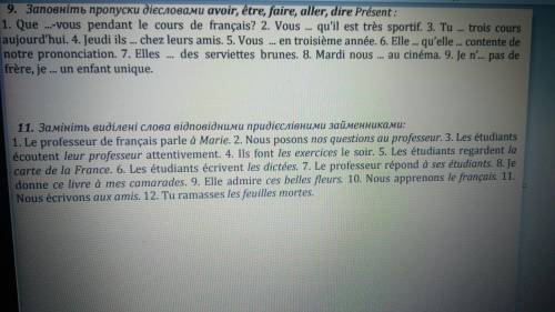 2 невеликих завдання з французькоі, за які ів