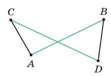 Отрезки AB и CD пересекаются. Докажите, что AC+BD < AB + CD.