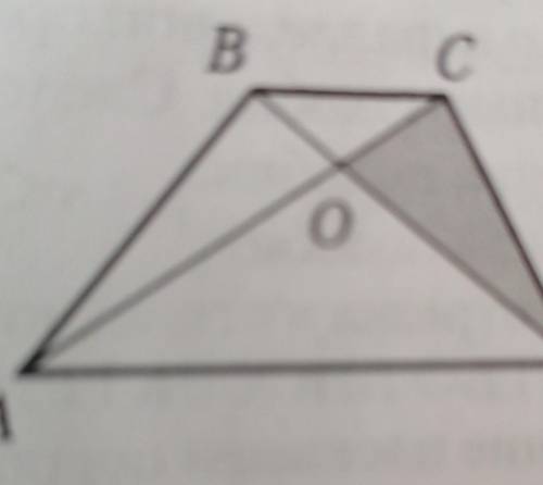 ABCD—трапеция, Sabd=18, Saod=12.Найти Scod. ​