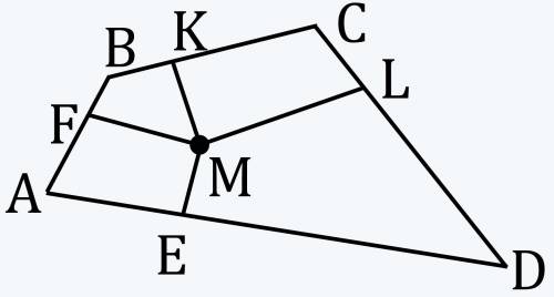 В четырехугольнике ABCD AB=8см, BC=10см, CD=12см и AD=14см. Найдите площадь четырехугольника, если р