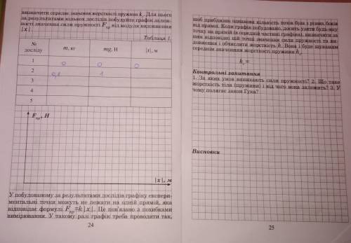 лабораторна робота з фізики 7 клас Дослідження пружних властивостей тіл зарани