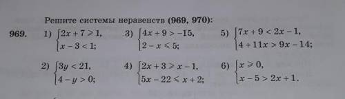 Номер 969это нужно начертить на кординатной прямой ​