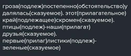 Рассмотрите предложения. Выделите грамматическую основу предложения( письменно). 1) Утром туман опус