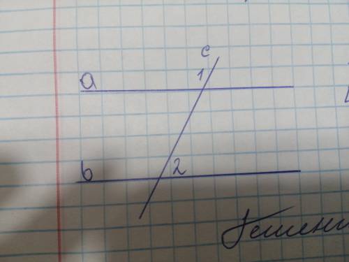 Дано A//B, c-секущаяугол 1 + угол 2 = 122 найти все обо, углы