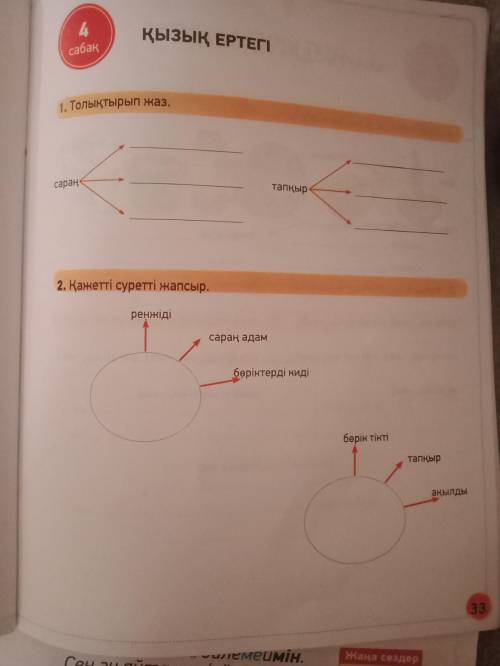 2 класс казахский язык . 4 сабақ. Қызық ертегі. Книга стр