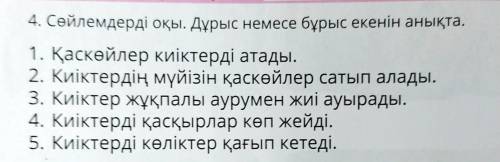 Дурыс немесе бурыс?/ Правда или ложь?