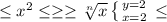 \\ \leq x^{2} \leq \geq \geq \sqrt[n]{x} \left \{ {{y=2} \atop {x=2}} \right. \leq \\