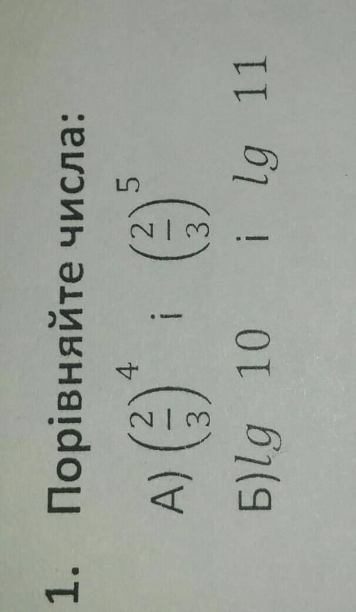 51. Порівняйте числа:А) (4)Б)lg 10 i lg 111​