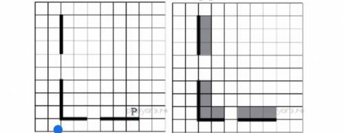 На бесконечном поле есть горизонтальная и вертикальная стены. Левый конец горизонтальной стены соеди