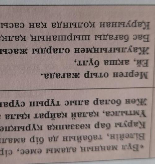 Төмендегі қарамен жазылған өлең жолдарының мағынасын түсіндіріңдер​