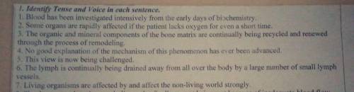 Identify Tense and Voice in each sentence