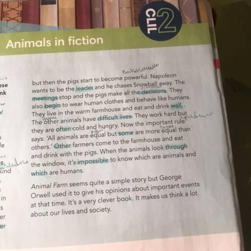 6 PROJECT Use the internet to research a book about an animal written by an author from your country