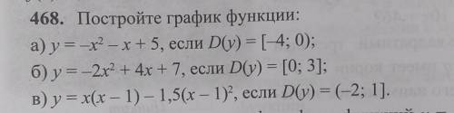 468 а) ОБЯЗАТЕЛЬНО С ПОСТРОЕННЫМ ГРАФИКОМ В ТЕТРАДИ И ЛУЧШИЙ ОТВЕТ ​