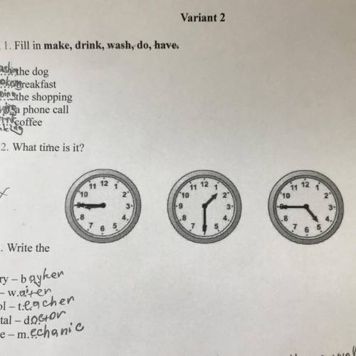 Task 2. What time is it? 12 1 11 12 11 *10 1 X У 1 2 2 11 12 10 10 .9 2 3 3 4 8 7 .8 4. 3 4. .8 6 5