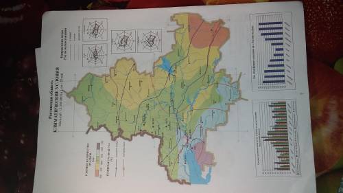 1.) На контурной карте обозначьте метеостанции, для которых вы построили климатограммы розы ветров.