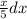 \frac{x}{5} dx