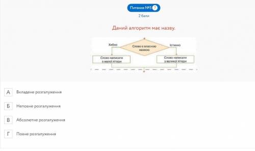 Питання №1 ? Які умовні оператори використовують в розгалуженнях? if...else та for…in відсутня прав