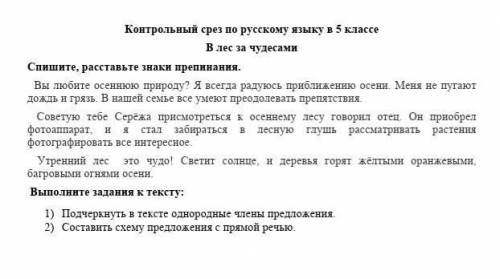 Очень надо осталось 20 минут задания:Спишите,расставьте знаки пртпенание выполнить задания к тексту