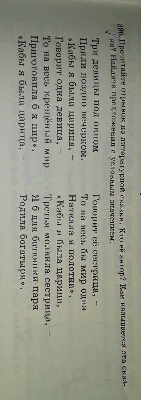 Упр.396, стр. 205. Прочитайте отрывок из литературной сказки. Кто ее автор? Как называется эта сказк