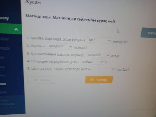 Плз,каз, онлайн мектеп,4 класс,поставила на угад все что было