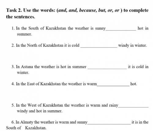 The south of kazakhstan the weather is sunny​