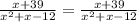 \frac{x+39}{x^{2} +x - 12} = \frac{x+39}{x^{2} +x - 12}