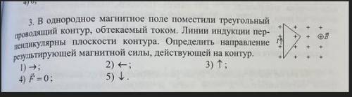 Подскажите как найти направление магнитной силы в контуре