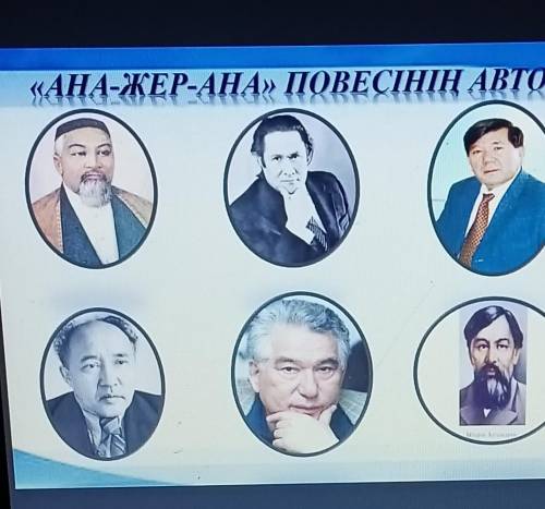 «АНА-ЖЕР-АНА» ПОВЕСІНІҢ АВТОРЫІ КІМ?​