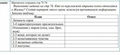 кто из персонажей отрывка плохо относится к Жилину?создай портрет этого героя,используя прочитанную