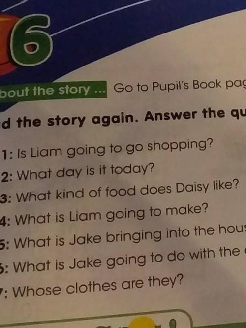 About the story Go to Pupil's Book page 825 Read the story again. Answer the questions.Yes, he is.Pi