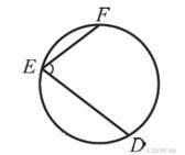 Найдите угол DEF, если градусные меры дуг DE и EF равны 148° и 72° соответственно.