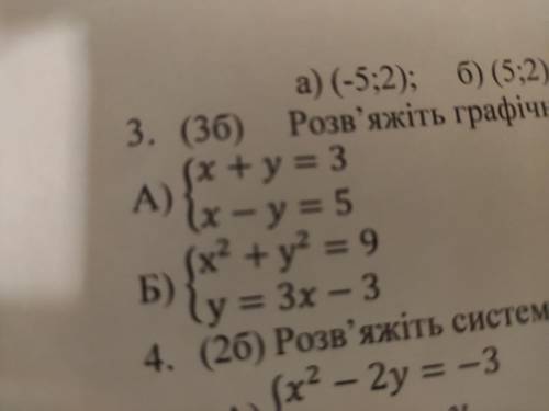 Розв'яжіть графічно систему рівнянь пожайлуста