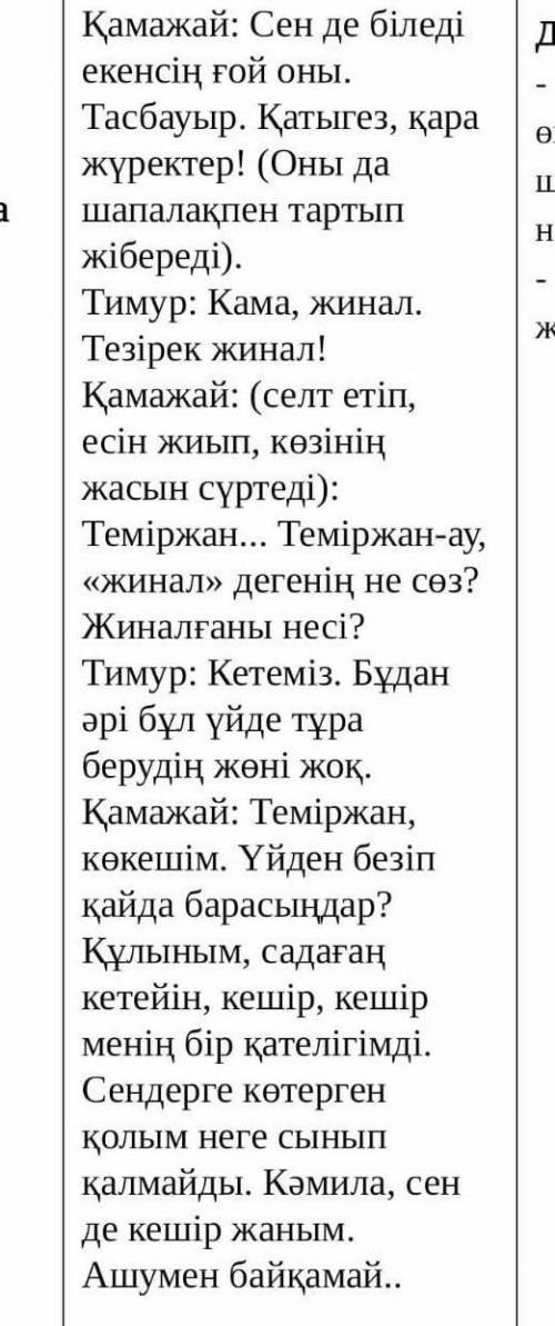 Тапсырма берілген үзіндіні өңдеп,өзге жанырда жазыңыз.Креативтілікті ескеріңіз​