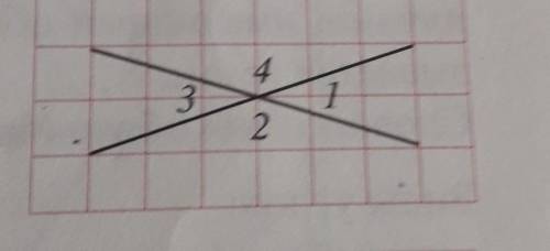 образованные при пересечении прямых обозначены цифрами 1234 Найдите углы 1234 если угол 4 равен 135