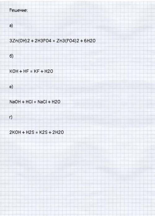 387. Запишіть хімічними рівняннями реакції нейтралізації: а) цинк гідроксиду фосфатною кислотою; б)