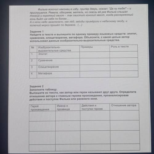 Задание Прочитайте эпизод из произведения К. Паустовского (Тёплый хлеб).Выполните предложенные задан