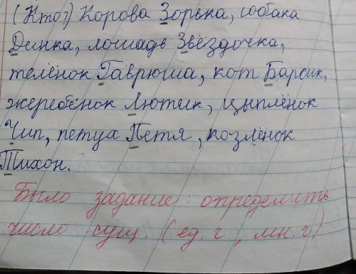 Определите число Сущ. Ед. Число, Мн. Число? В этих предложениях