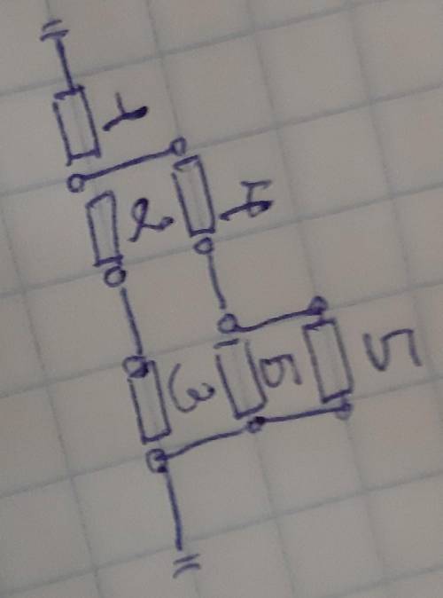 Определите общее сопротивление участка цепи.​