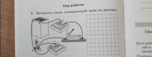 Начертите схему электрической цепи по рисунку