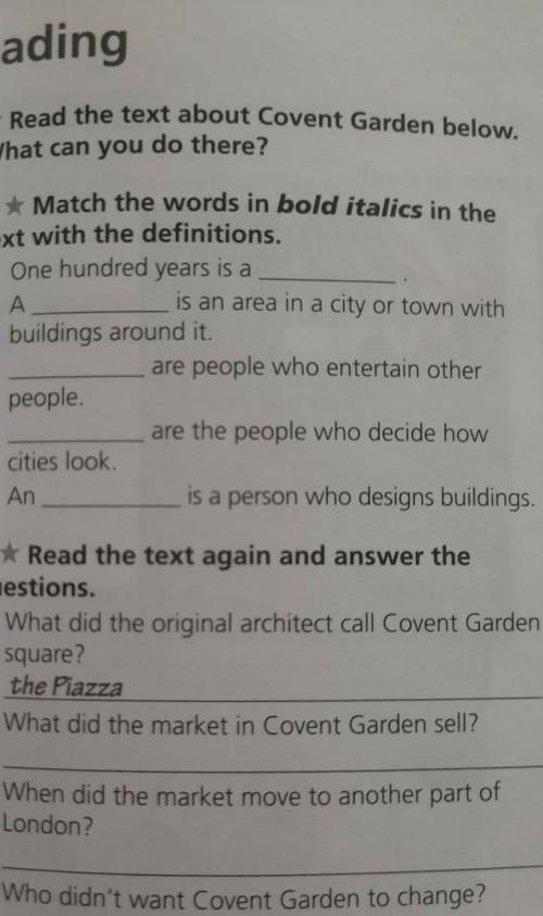 Match the words in bold italics in the text with the definitions.​