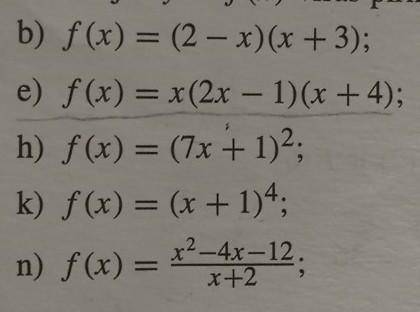 ЗНАТОКИ!преобразовав значение f(x), найдите все первоначальные функц. функции y=f(x), когда: ​