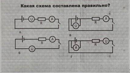 Какая схема составлена правильно ​