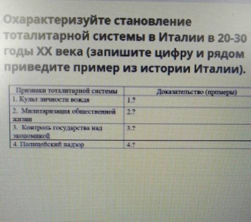 Охарактеризуйте становление тоталитарной системы в Италии 20-30годы хх века нужно 1Культ личности во