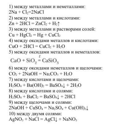 Какие из реакций, характеризующих получения солей, являются реакциями ионного обмена? Составьте их у