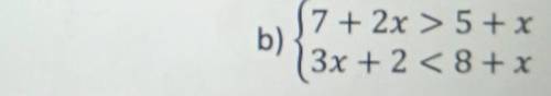 3) Решите системы неравенств1)x≥7 x≤10 ​