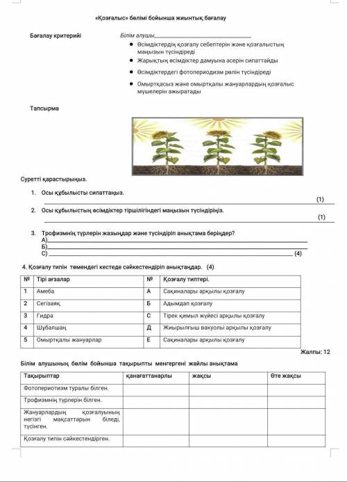 Кімде ответ бар берыдерш БИОЛОГИЯ​