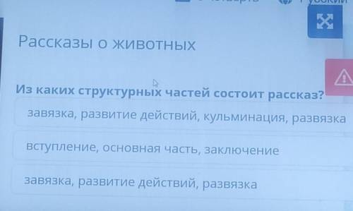 Х Рассказы ОЖИВОТНЫХw -Из каких структурных частей состоит рассказ?завязка, развитие действий, кульм